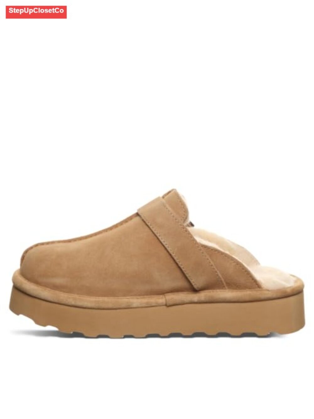 BEARPAW Moxie Platform Lo Slipper - Wool Blend Lining, Blown Rubber Outsole, - Picture 4 of 5